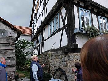Die Führung am historischen Schreinersch-Haus nahm German Zier wahr.Gerd Schaar