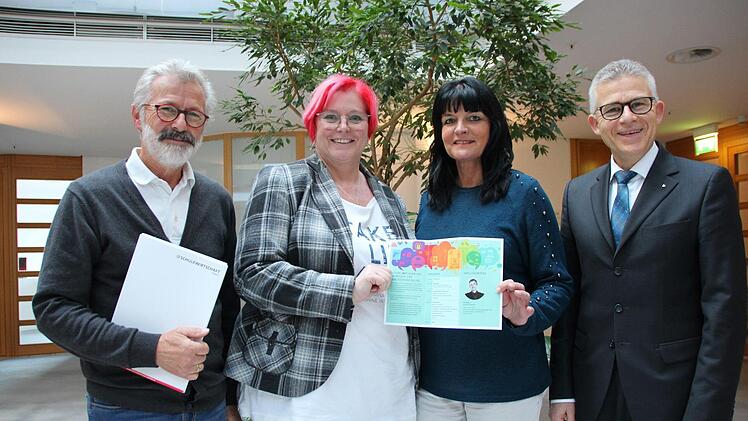 Jürgen Eusemann (von links), Ellen Erhard, Birgit Herré und Roland Friedrich vom Kissinger Arbeitskreis Schulewirtschaft organisieren die Veranstaltung. Benedikt Borst