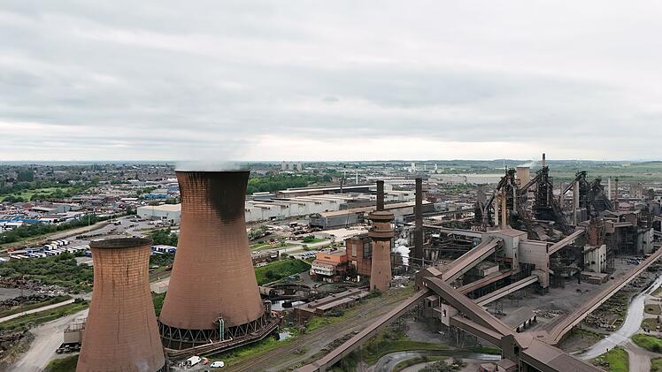 British Steel Werke in Scunthorpe