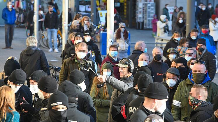 Corona-Demo in Bamberg