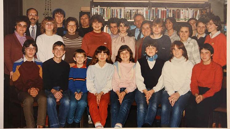 Historische Aufnahme: das Büchereiteam des Jahres 1984Foto: Barbara Herbst