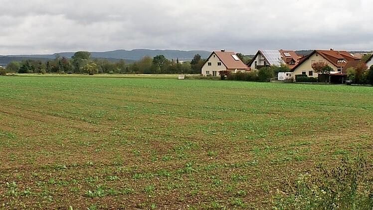 Noch ist der Bebauungsplan "Hergeten III", für den jetzt der Aufstellungsbeschluss verabschiedet wurde, eine Wiesenfläche. Foto: Renate Neubecker