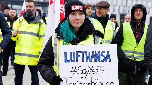 Warnstreik beim Lufthansa-Bodenpersonal