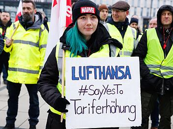 Warnstreik beim Lufthansa-Bodenpersonal