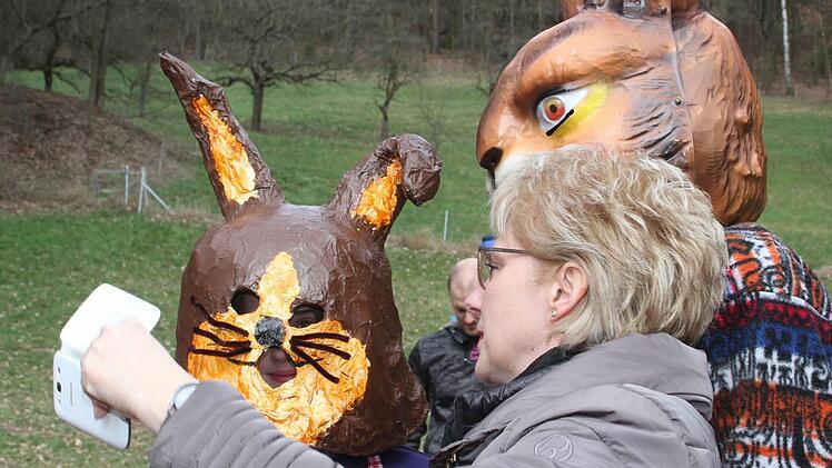 Selfie mit Osterhasen. Foto: Sonja Adam