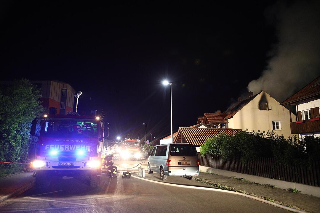 Gunzenhausen: Hoher Schaden bei Dachstuhlbrand