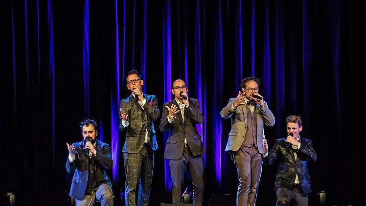 Umjubelter Auftritt: Das Quintett Viva Voce präsentierte sein Jubiläumsprogramm zum 20-jährigen Bestehen "Es lebe die Stimme" in Coburg.Foto: Jochen Berger