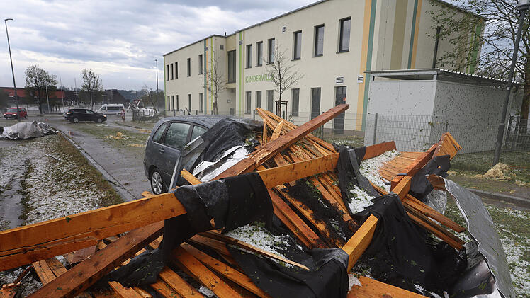 Unwetter in Schwaben
