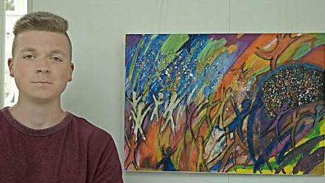 Raphael Zänglein aus der 11. Klasse des Jack-Steinberger-Gymnasiums gewann den Wettbewerb "Bewegung - Begegnung". Foto: Förderverein