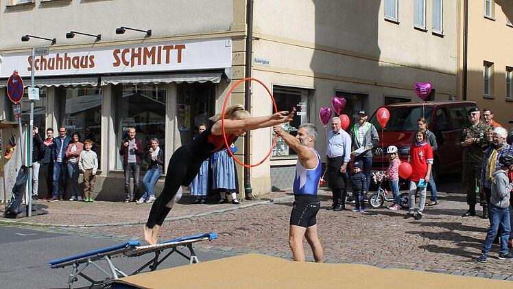 Die Turnerinnen des TV Ebern zeigten ihr Können.  Foto: Janina Reuter