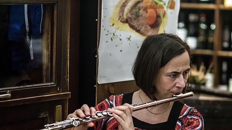 Das Ensemble Spirata gastierte bei der Gesellschaft der Musikfreunde Coburg (Regina Bussmann, Flöte)Foto: Jochen Berger