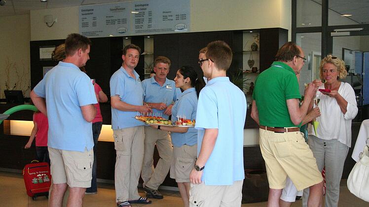 Empfang anlässlich der Marke von einer Million Besucher