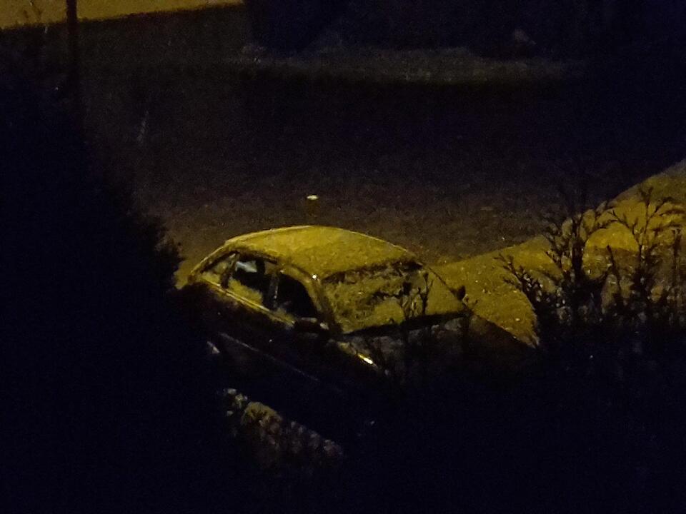 Erster Schnee in Franken