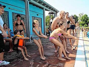 Zum Abk&uuml;hlen ins Volkacher Freibad