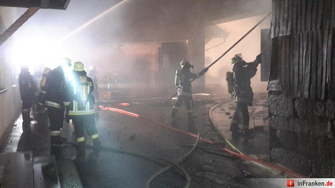 Scheunenbrand in Oberleichtersbach