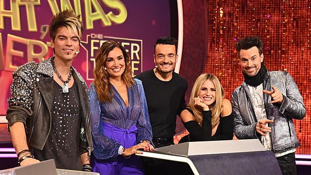 Brachten "Denn sie wissen nicht, was passiert" nicht die erhofften Quoten, von links: Chris Ehrlich, Jana Ina und Giovanni Zarrella, Michelle Hunziker und Andreas Ehrlich.