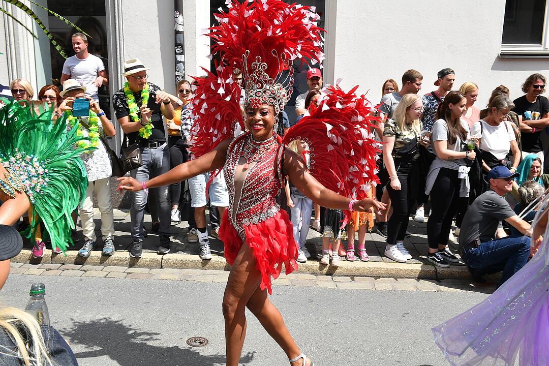 Umzug beim Samba-Festival in Coburg