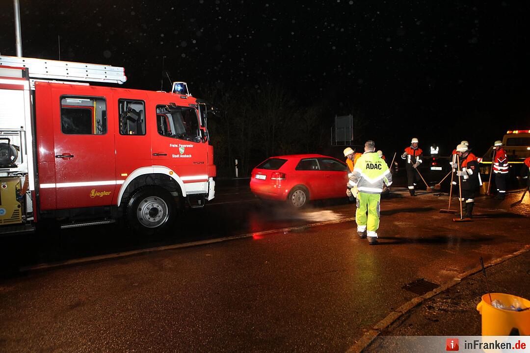 Auto erfasst Pferd und Reiterin