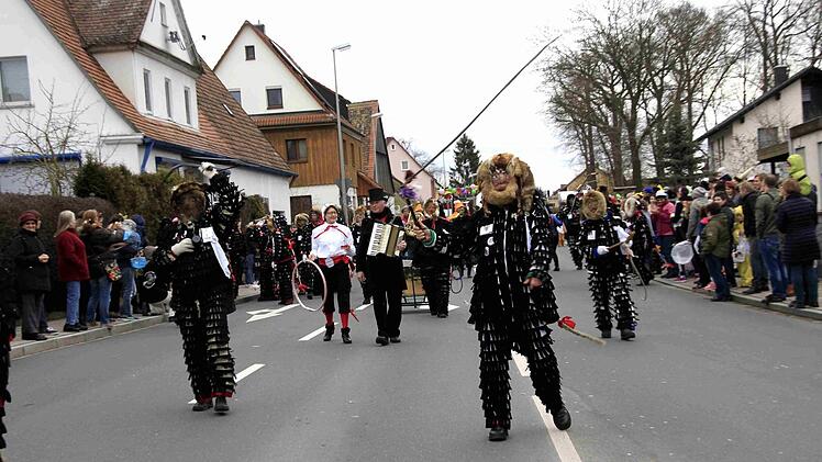 Impressionen vom Faschingsumzug der Weisendorfer Blummazupfer. Foto: Richard Sänger