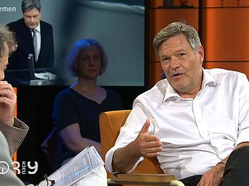 Robert Habeck (rechts) stellte sich bei "3nach9" den Fragen von Giovanni di Lorenzo.