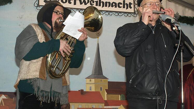 Stefan Steuerwald (Tenorhorn) und Richard Beck (Mundharmonika)