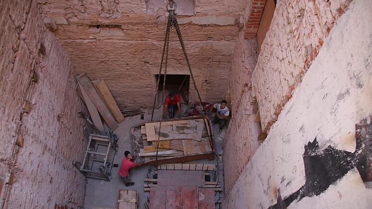 Eindrücke von der Baustelle für das neue Behördenzentrum. Foto: Ralf Ruppert