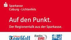 "Auf den Punkt. Der Regionentalk der Sparkasse Coburg - Lichtenfels" ist eine gemeinsame Diskussionsveranstaltung von Coburger Tageblatt, Radio Eins, iTVCoburg und der Sparkasse Coburg - Lichtenfels,