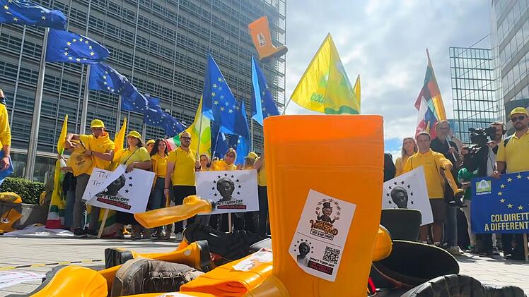 Bauernproteste zum EU-Haushalt