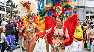 Umzug beim Samba-Festival in Coburg