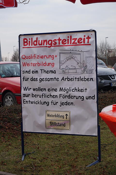 Warnstreik IG Metall in Kitzingen