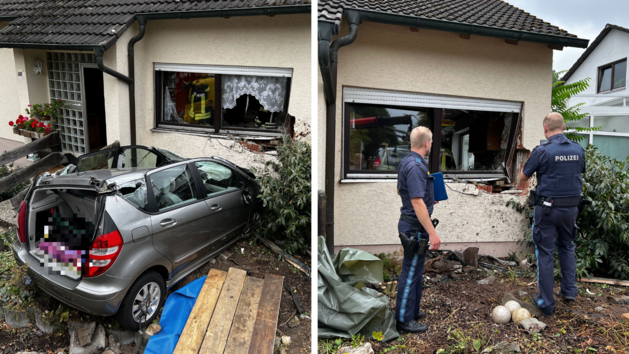 Bamberg: Auto kracht in Wohnhaus