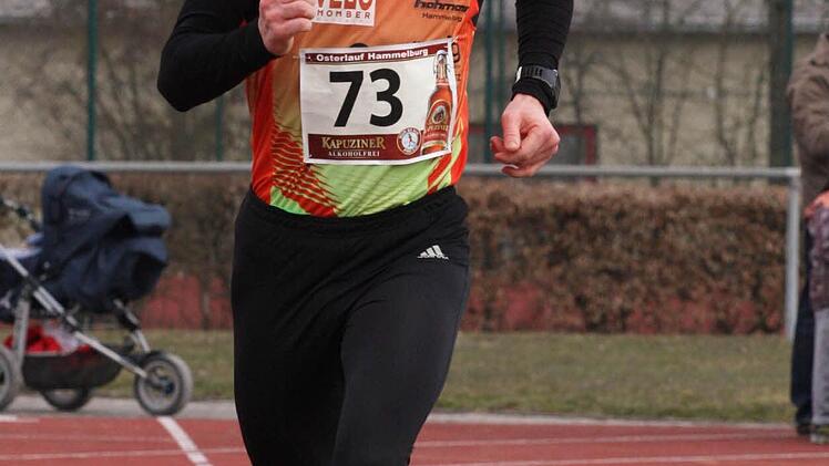 Markus Unsleber vom TV/DJK Hammelburg siegte beim Osterlauf bereits zum vierten Mal hintereinander.