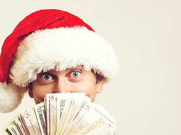 Geld, Weihnachtsgeld, Geld an Weihnachten, Weihnachten, Geschenk, Geldgeschenk