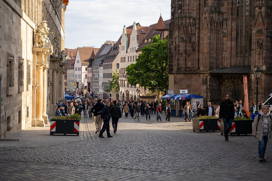 Nürnberg erstrahlte in BLAU.