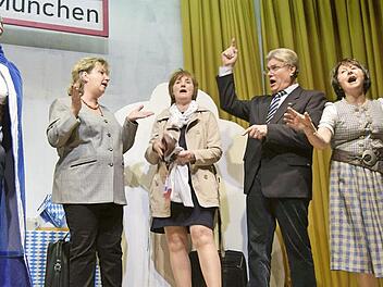 Das Singspiel begeisterte (von links): Andre Roder, Juliane Habermann, Simone Holzschuh, Stephan Kerkhoff, Edith Güthlein. Foto: Andreas Welz