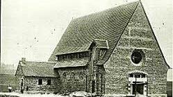 Die Haiger Sankt Anna-Kirche im Frühjahr 1928, ein Jahr vor der Weihe  Repro: Fleischmann