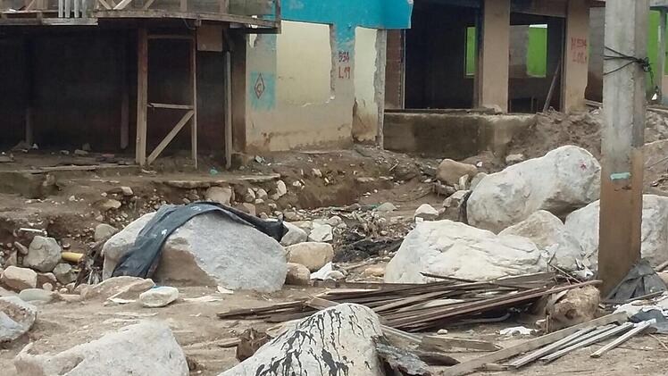 Ein Bild der Verwüstung - die Stadt Mocoa nach der Schlammlawine. Foto: privat