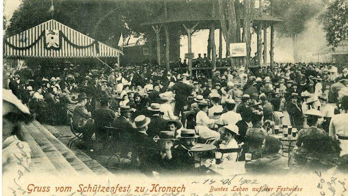 Postkartengruß vom Kronacher Schützenfest. Foto: Archiv
