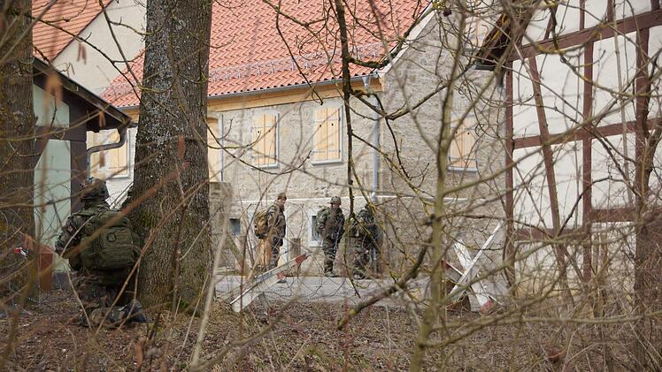 Soldaten üben in Bonnland den Häuserkampf. Die Anlage soll für vielfältigere Szenarien ausgebaut werden.  Foto: Archiv/Arkadius Guzy