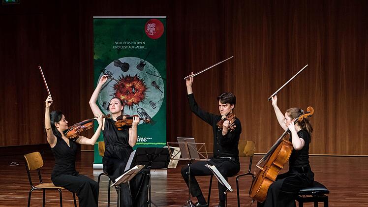 Ein beeindruckendes Coburg-Debüt gelang dem jungen Lazarus String Quartet beim Auftritt im Kongresshaus Rosengarten.Foto: Jochen Berger