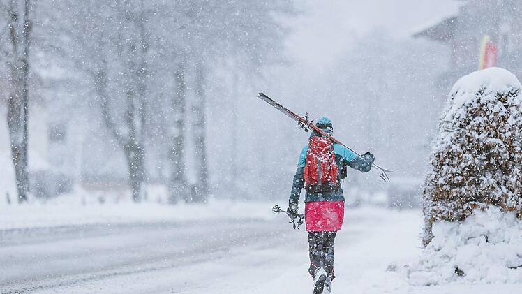 Auf Schnee zu laufen macht Spaß.