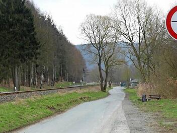 Dieser Weg zum Badesee wurde vor Jahren von der Bahn AG für den Verkehr gesperrt. Foto: Dieter Hübner