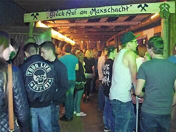 Die ASS-Schützenhalle erinnerte an Stockheims Tradition als Bergwergsgemeinde. Foto: Heike Schülein