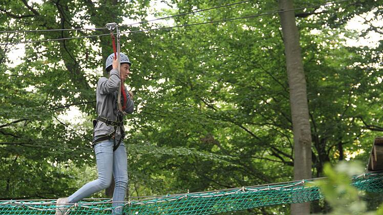 Das Netz bietet nur unzureichenden Halt.  Foto: Gerda Völk