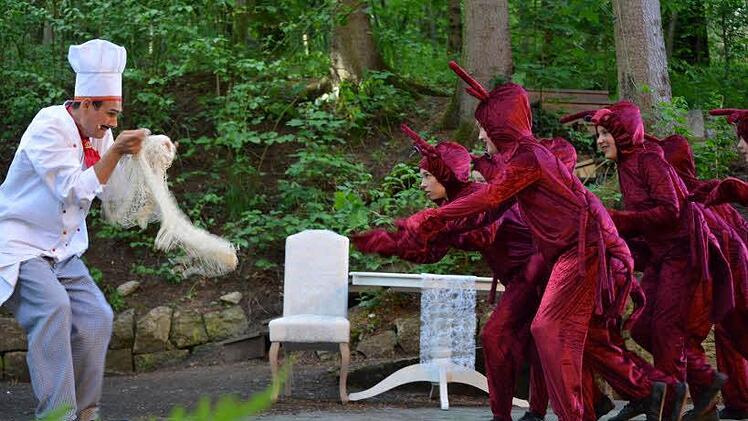 Aufführung der "Kleinen Meerjungfrau" auf der Waldbühne in Heldritt. Foto: Gabi Bertram
