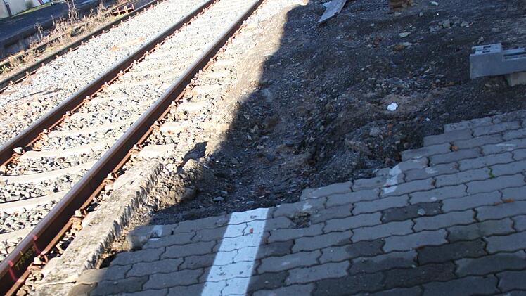Die Baustelle ruht.