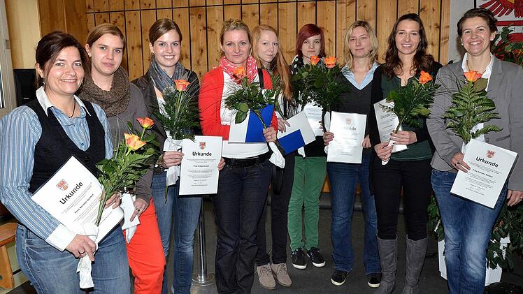 Für das Damenteam des TC Trebgast gab es Blumen.