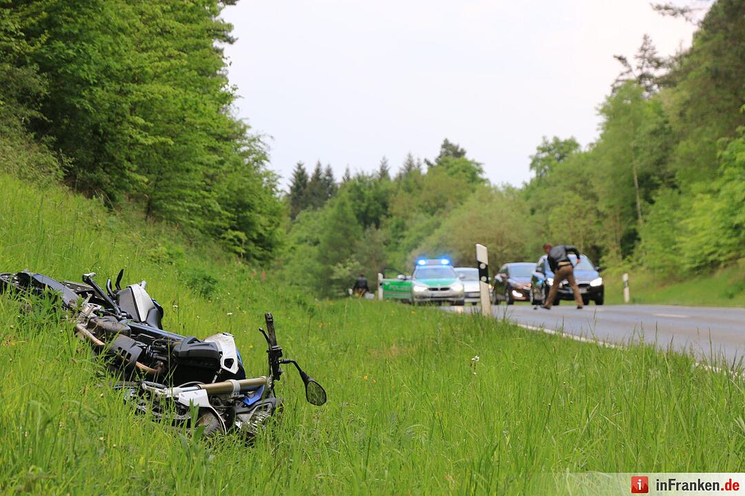 Unfall zwischen Bamberg und Pödeldorf: Motorradfahrer verletzt