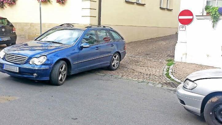 Da hat's gerumst: Ende August krachte es an der Einmündung der Braugasse in den Marktplatz. Zwei Einheimische waren beteiligt.  Foto: FT-Archiv