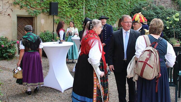 Kulturempfang des Bezirks Unterfranken auf Schloss Aschach. Foto: Dieter Britz